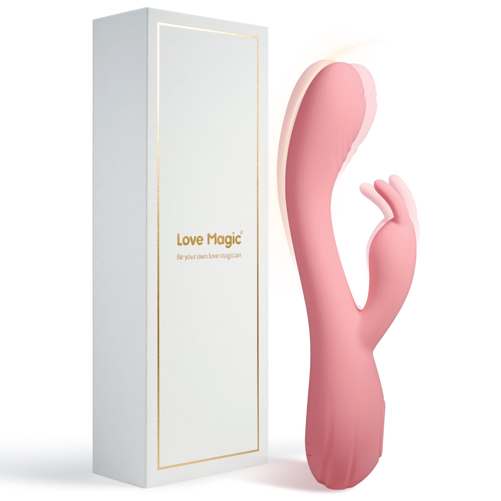 Rabbit Vibrator for Gspot Stimulator-Adult Sex Toys for Women Couple, Rechargeable Finger Massage Vibrators 10 Vibrating-Thrusting-Tapping Modes 𝗜𝗣𝗫𝟳 Waterproof Wand Vibrator Flexible