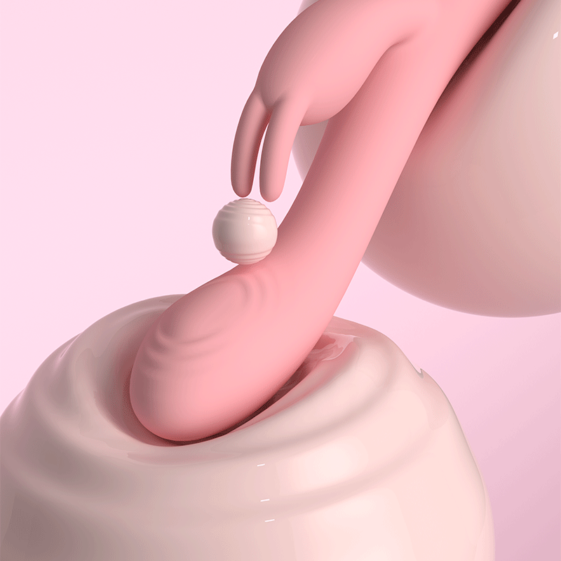 Rabbit Vibrator for Gspot Stimulator-Adult Sex Toys for Women Couple, Rechargeable Finger Massage Vibrators 10 Vibrating-Thrusting-Tapping Modes 𝗜𝗣𝗫𝟳 Waterproof Wand Vibrator Flexible